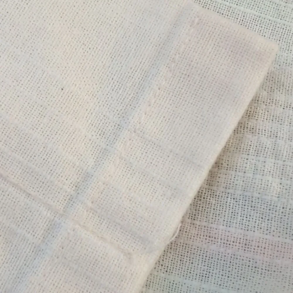 Vintage linen pastel striped embroidered valences‎